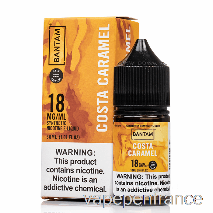 Costa Caramel - Sels Bantam - Stylo Vape 30 Ml 48 Mg